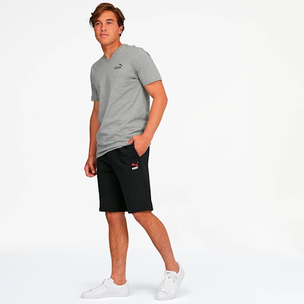 Classics Men's Emblem Shorts, Cotton Black, extralarge