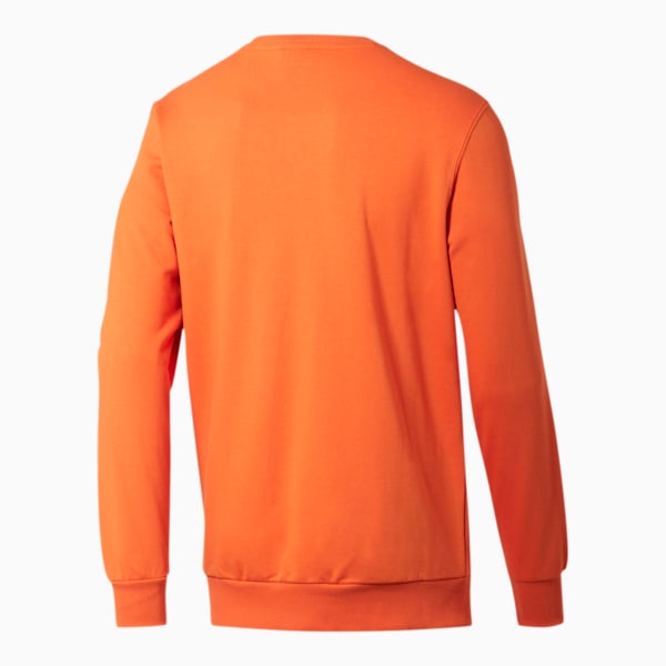 Classics Men's Embroidered Crewneck Sweatshirt, Jaffa Orange, extralarge