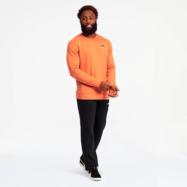 Classics Men's Embroidered Crewneck Sweatshirt, Jaffa Orange, extralarge