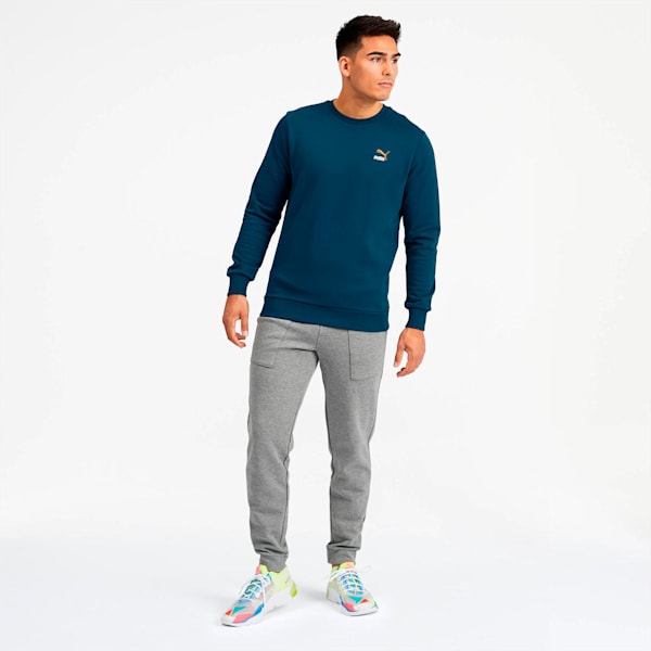 Classics Men's Embroidered Crewneck Sweatshirt, Gibraltar Sea, extralarge