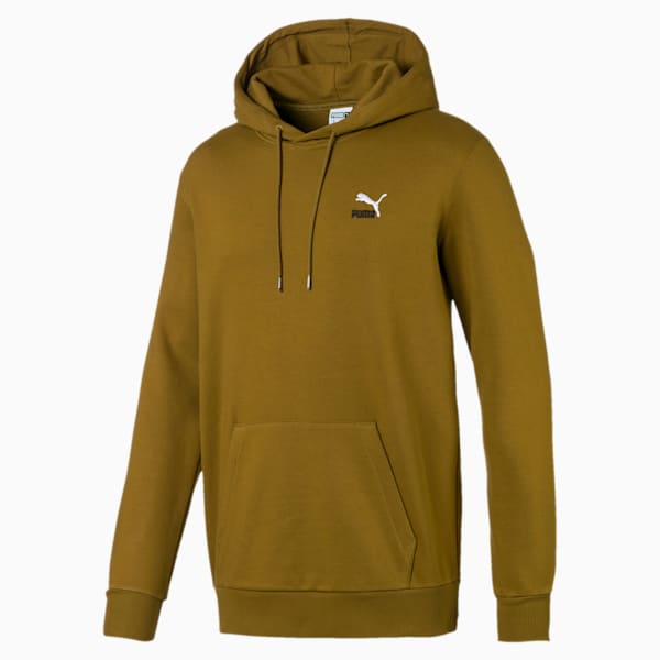 Classics Men's Embroidered Hoodie, Moss Green, extralarge