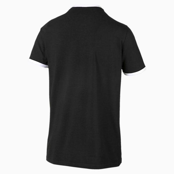 Classics Ringer Men's Tee, Cotton Black, extralarge