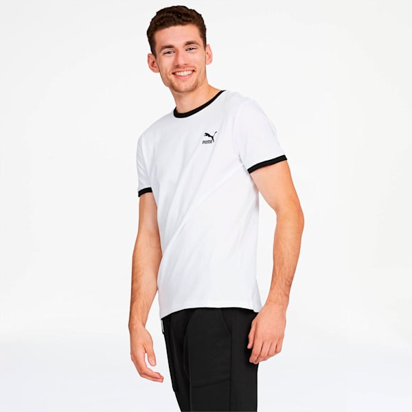 Classics Ringer Men's Tee, Puma White, extralarge