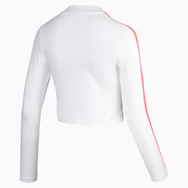 Classics Women's Long Sleeve Crop Top, Puma White, extralarge