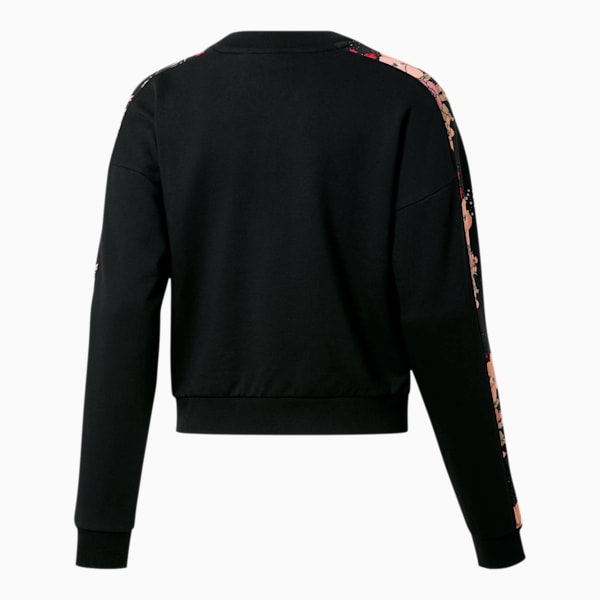 Trend Women's Graphic Crewneck Sweatshirt, Cotton Black, extralarge