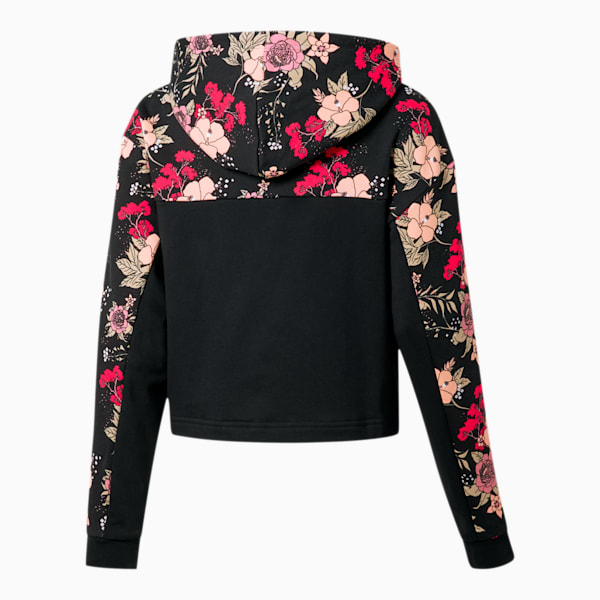Trend Women's Graphic Hoodie, Cotton Black, extralarge