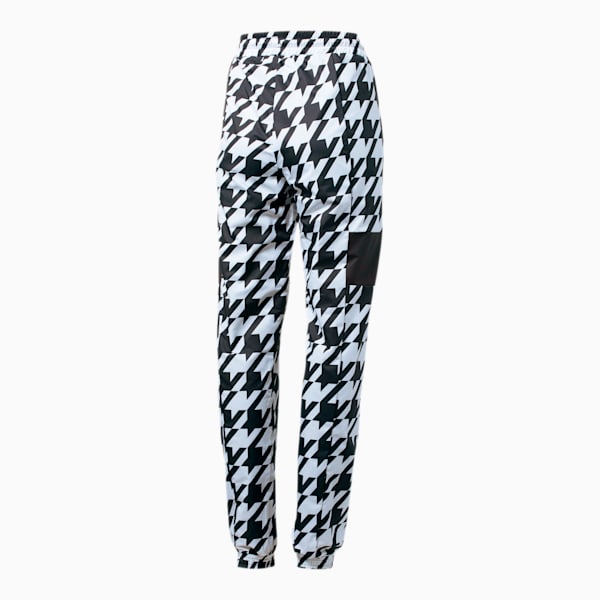 Trend Women's Track Pants, Puma Black-Houndstooth AOP, extralarge