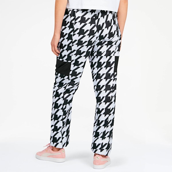 Trend Women's Track Pants, Puma Black-Houndstooth AOP, extralarge
