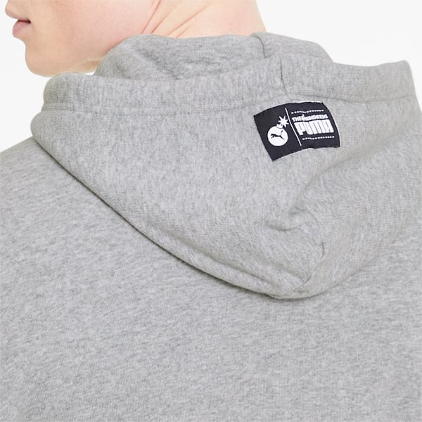 PUMA x THE HUNDREDS Men's Hoodie, Light Gray Heather, extralarge