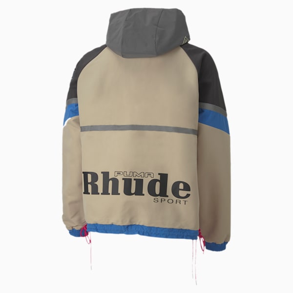 PUMA x RHUDE Men's Half Zip Jacket, Safari, extralarge