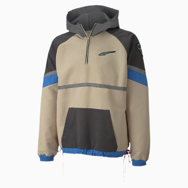 PUMA x RHUDE Men's Half Zip Jacket, Safari, extralarge