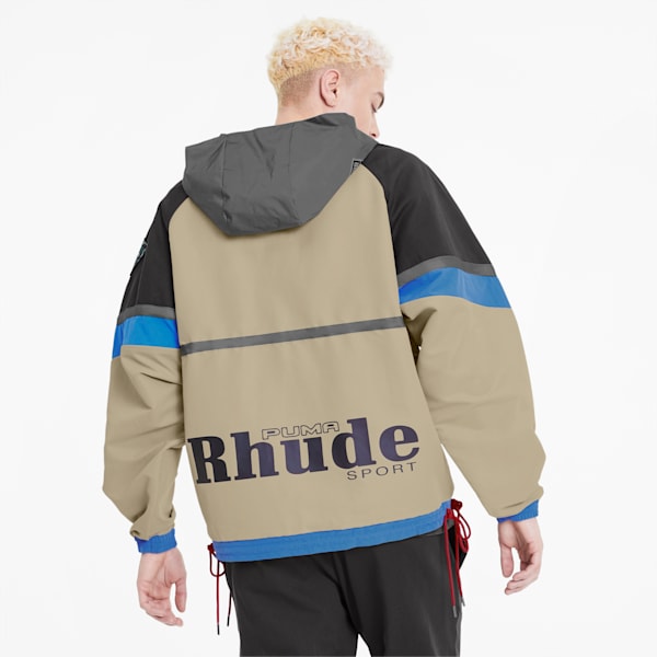 PUMA x RHUDE Men's Half Zip Jacket, Safari, extralarge