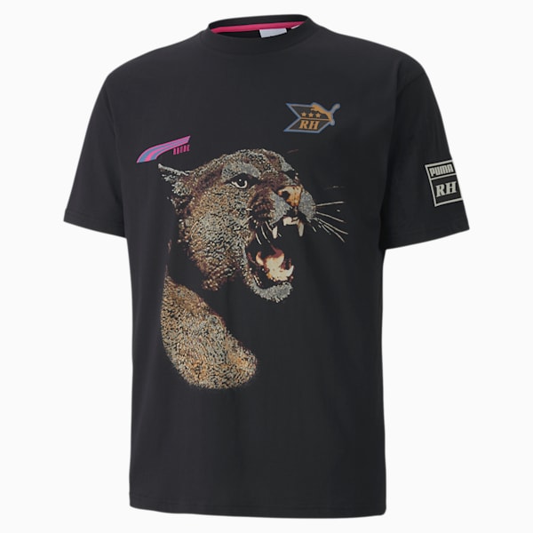 PUMA x RHUDE Men's Graphic Tee, Puma Black, extralarge