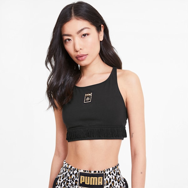 PUMA x CHARLOTTE OLYMPIA Women's Crop Top, Puma Black, extralarge