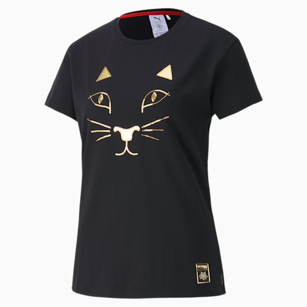 Black and gold puma shirt womens shop