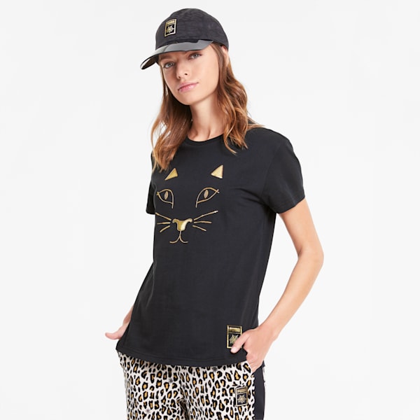 PUMA x CHARLOTTE OLYMPIA Women's Tee, Puma Black, extralarge