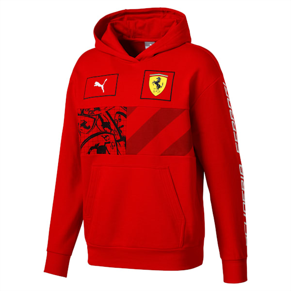 Scuderia Ferrari Men's Hoodie, Rosso Corsa, extralarge