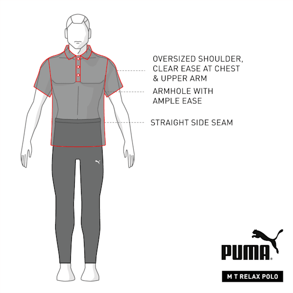 Links Men's Golf Polo Shirt, Puma Black