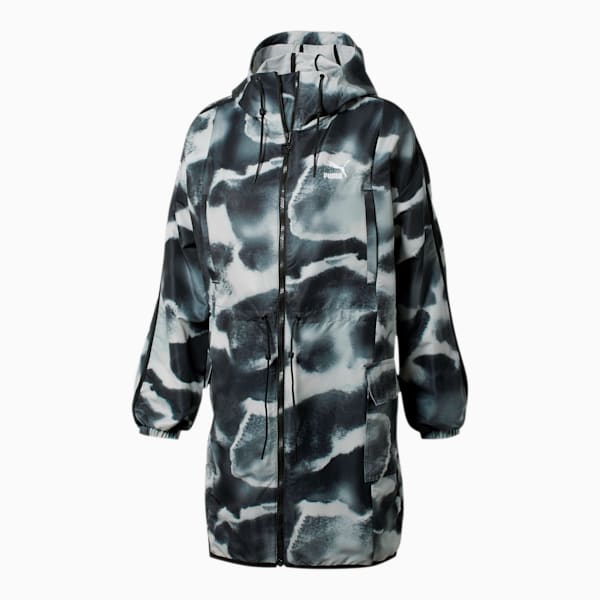 Cloud Pack Women's AOP Parka, Puma Black-AOP, extralarge