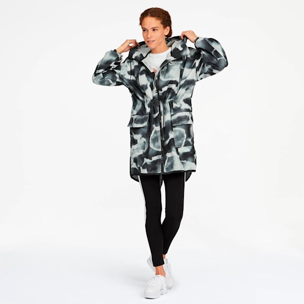 Cloud Pack Women's AOP Parka, Puma Black-AOP, extralarge