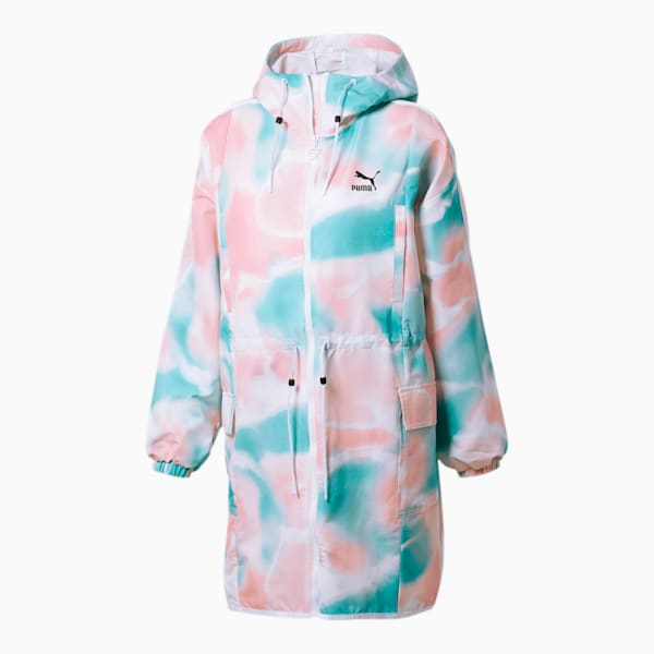 Cloud Pack Women's AOP Parka, Bridal Rose-AOP, extralarge