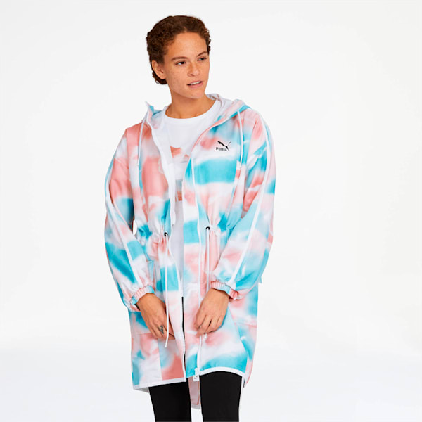 Cloud Pack Women's AOP Parka, Bridal Rose-AOP, extralarge