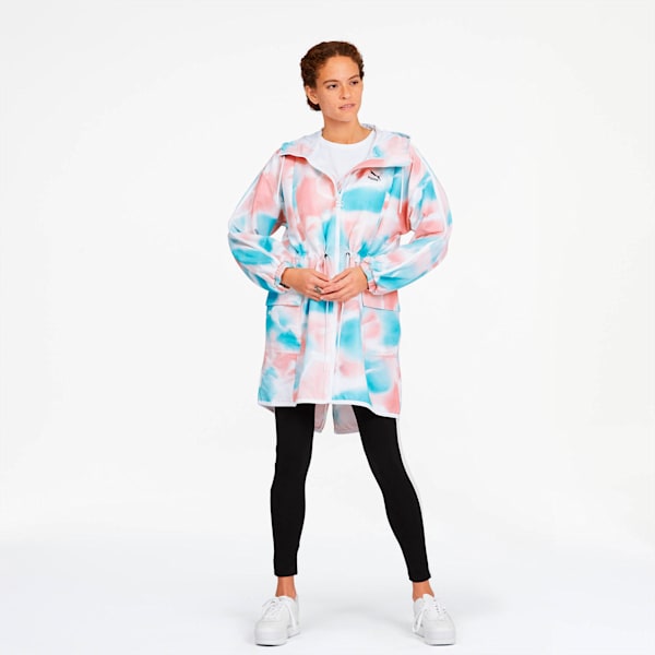 Cloud Pack Women's AOP Parka, Bridal Rose-AOP, extralarge