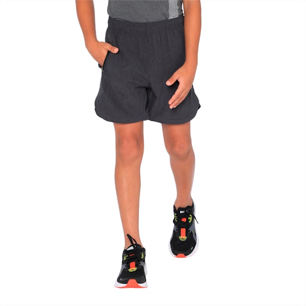 one8 Active Boy's Shorts, Dark Gray Heather, extralarge-IND