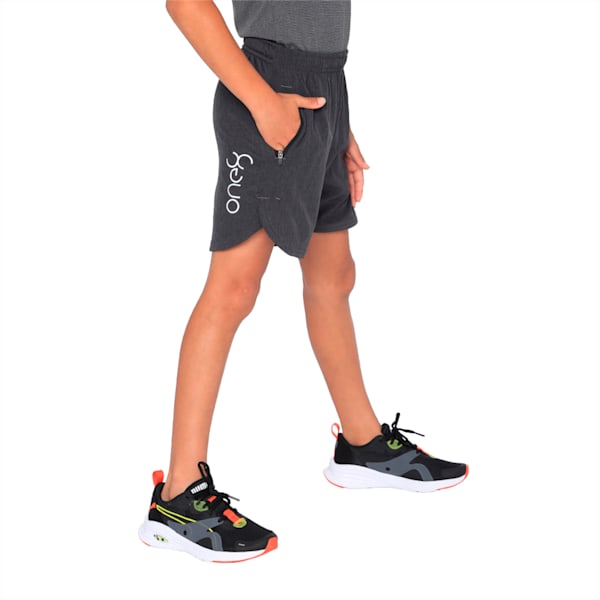 one8 Active Boy's Shorts, Dark Gray Heather, extralarge-IND