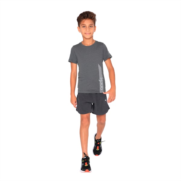 one8 Active Boy's Shorts, Dark Gray Heather, extralarge-IND