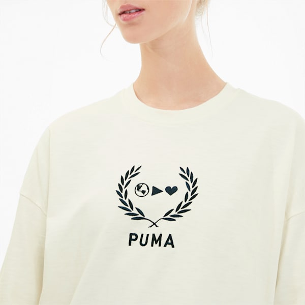 SG x PUMA Women's Oversized Tee, Whisper White, extralarge