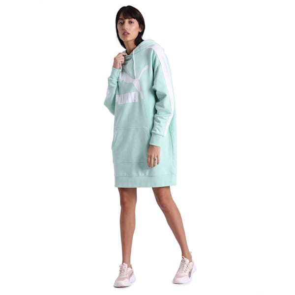 Classics T7 Hooded Dress, Mist Green, extralarge-IND