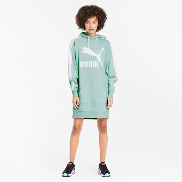 Classics T7 Women's Hooded Dress, Mist Green, extralarge