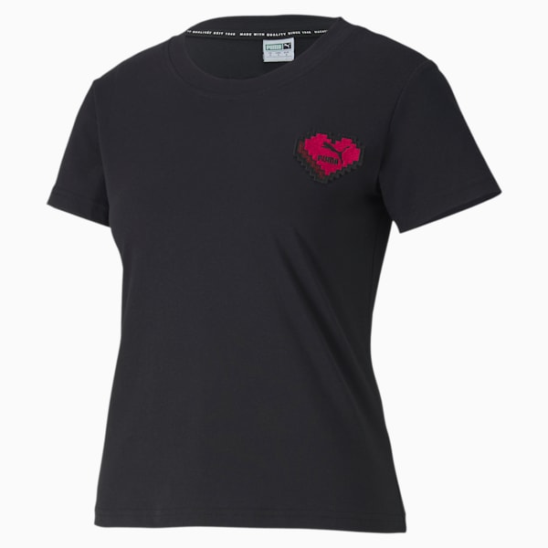 Digital Love Women's Tee, Puma Black, extralarge