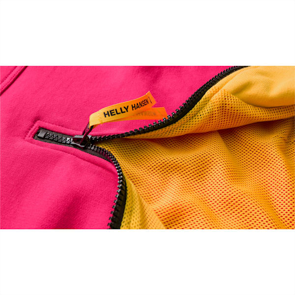 PUMA x HELLY HANSEN Women's Half Zip Sweatshirt, BRIGHT ROSE, extralarge