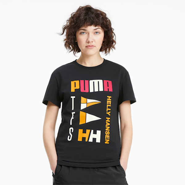 PUMA x HELLY HANSEN Women's Tee, Puma Black, extralarge