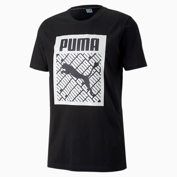 PUMA Men's Logo T-Shirt, Puma Black, extralarge-IND