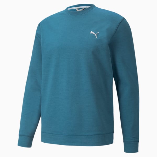 CLOUDSPUN Men's Golf Sweatshirt, Blue Coral Heather
