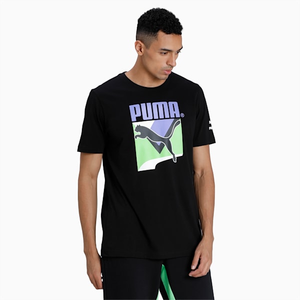TFS Graphic Men's Tee, Puma Black, extralarge