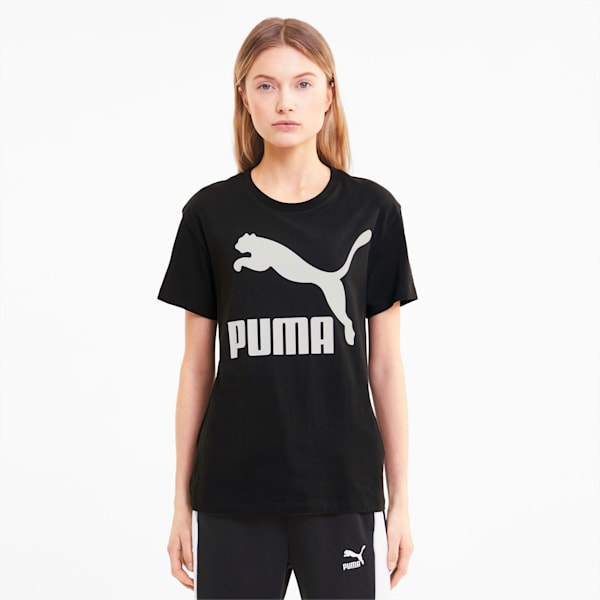 Classics Women's Logo Tee, Puma Black, extralarge