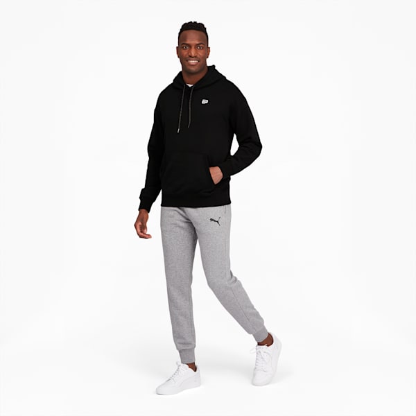 Downtown Men's Hoodie, Puma Black-Auburn, extralarge