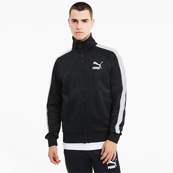 Iconic T7 Full Zip Men's Track Jacket, Puma Black, extralarge-IND