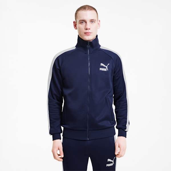 Iconic T7 Full Zip Men's Track Jacket, Peacoat, extralarge-IND