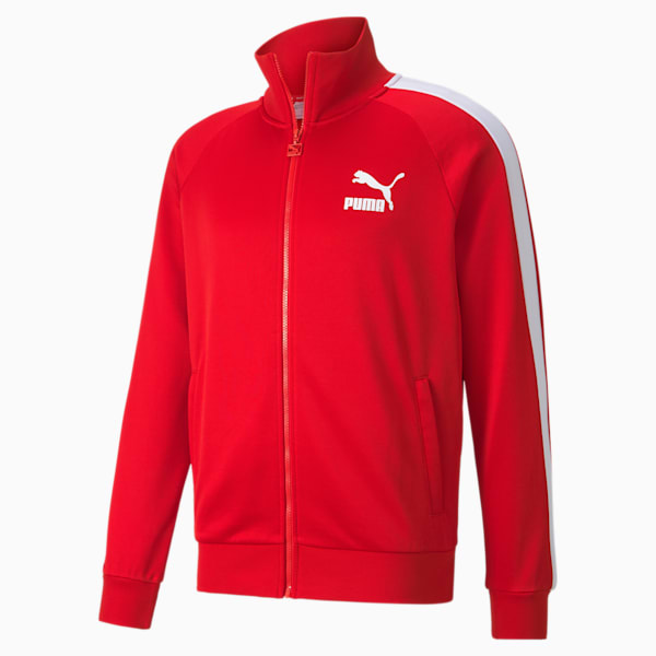 Iconic T7 Full Zip Men's Track Jacket, High Risk Red