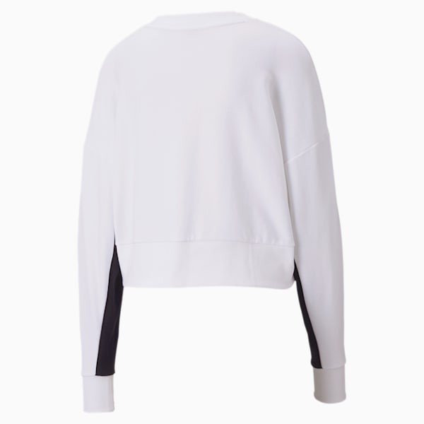 Classics Women's Cropped Crewneck Sweatshirt, Puma White, extralarge