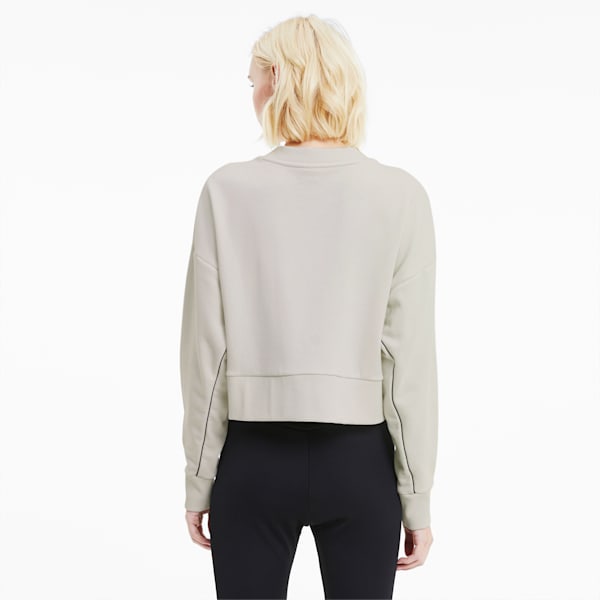 Classics Women's Cropped Crewneck Sweatshirt, Vaporous Gray, extralarge