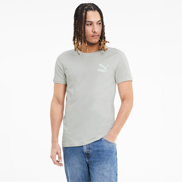 Iconic T7 Men's Slim Tee, Vaporous Gray, extralarge