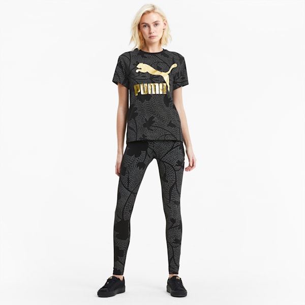 Classics Printed Women's T-Shirt, Puma Black, extralarge-IND