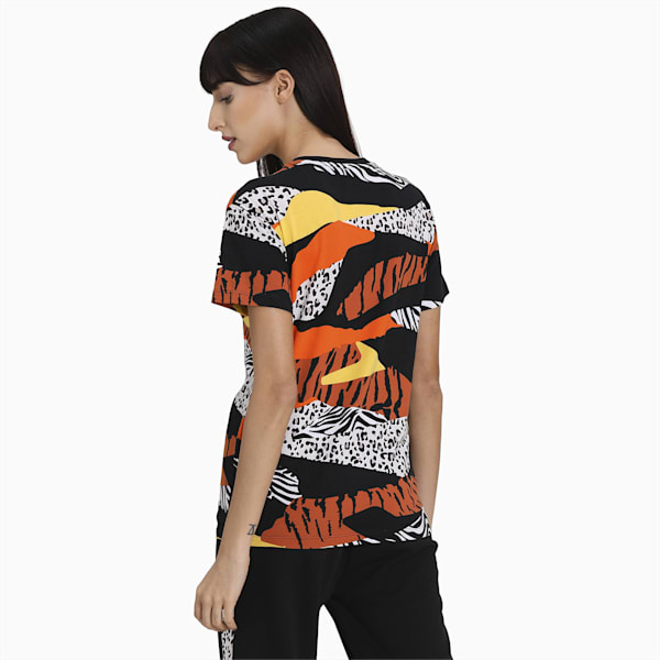 Playera Classics Printed para Mujer, Puma White-AOP, extralarge