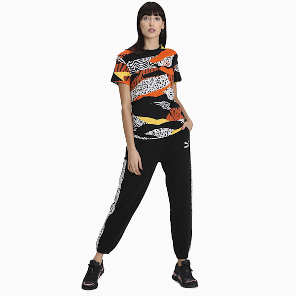 Playera Classics Printed para Mujer, Puma White-AOP, extralarge